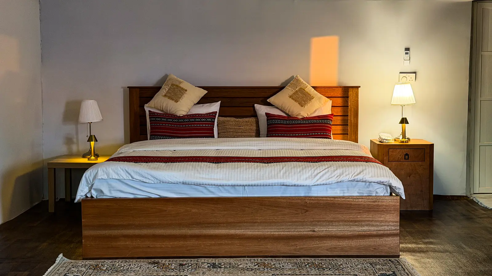 Desert chalet bedroom
